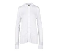 Bottega Veneta, ,Blouses & Shirts ,Donna ,Bianco ,S Elegante camicia lunga in viscosa