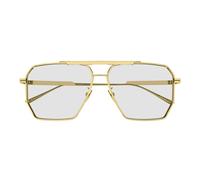 Bottega Veneta Bv1012s Occhiali Da Sole Uomo Oro Pilot