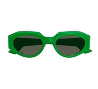 Bottega Veneta Bv1031s Occhiali Da Sole Donna Verde Geometrico Verde 52mm