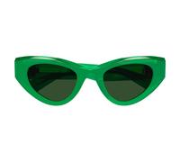 Bottega Veneta Bv1142s Occhiali Da Sole Donna Verde Geometrico Verde 49mm
