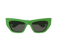 Bottega Veneta Bv1177s Occhiali Da Sole Donna Verde Geometrico Verde 52mm