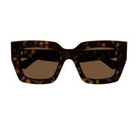 Bottega Veneta Bv1212s Occhiali Da Sole Donna Avana Farfalla Marrone 52mm