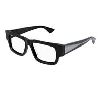Bottega Veneta BV1280O 001, Nero, RECYCLED acetate, Donne occhiali 51