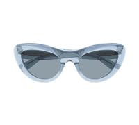 Bottega Veneta Bv1282s Occhiali Da Sole Donna Blu Cat-eye Blu 53mm