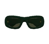 Bottega Veneta Bv1303s Occhiali Da Sole Donna Verde Geometrico Verde 56mm