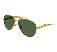 Occhiali da sole Bottega veneta Bv1305s cod. colore 001 Unisex Pilot Oro