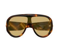 Bottega Veneta Bv1345s Occhiali Da Sole Unisex Avana Mascherina Marrone 99mm