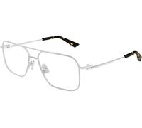 Bottega Veneta Uomo Bottega Veneta BV1384O 002 Montature da vista Metallo Argento Trasparente Pilot