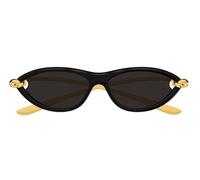 Bottega Veneta Bv1390s Occhiali Da Sole Donna Nero Cat-eye Grigio 56mm