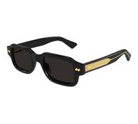 Bottega Veneta BV1442S 001, Nero, RECYCLED acetate, Uomini occhiali da sole 51