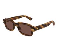 Bottega Veneta BV1442S 002, Avana, RECYCLED acetate, Uomini occhiali da sole 51