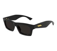 Bottega Veneta BV1457S 001, Nero, RECYCLED acetate, Unisex occhiali da sole 51