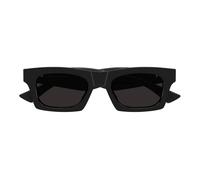 Bottega Veneta Bv1457s Occhiali Da Sole Unisex Nero Squadrato Grigio 51mm