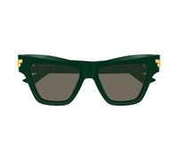Bottega Veneta Bv1489s Occhiali Da Sole Donna Verde Cat-eye Marrone 53mm