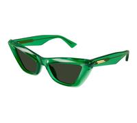 Bottega Veneta Donna BV1101S 010 Occhiali da sole Acetato Verde Verde Cat Eye Normale