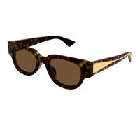 Bottega Veneta Donna BV1278SA 002 Occhiali da sole Acetato Havana Marrone Cat Eye