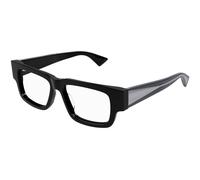 Bottega Veneta Donna BV1280O 001 Montature da vista Acetato Nero Trasparente Squadrata