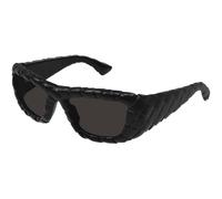 Bottega Veneta Donna BV1303S 001 Occhiali da sole Iniettato Nero Grigio Rotonda