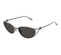 Bottega Veneta Donna BV1330S 001 Occhiali da sole Metallo Rutenio Grigio Cat Eye