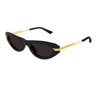 Bottega Veneta Donna BV1368S 001 Occhiali da sole Acetato Nero Grigio Rotonda