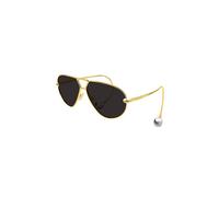 Bottega Veneta Occhiali da Sole BV1437S 001 Oro/Grigio Scuro Donna 64/12/185
