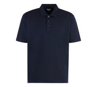 Bottega Veneta - Polo in Cotone con spacchi laterali - - Tops - Uomo - Blu - L