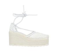 Bottega Veneta - Sandali con Zeppa in Rete - -Shoes -Donna -Bianco -38 EU