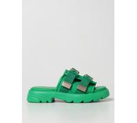 BOTTEGA VENETA Sandalo Flash Flat in nylon 40 Verde