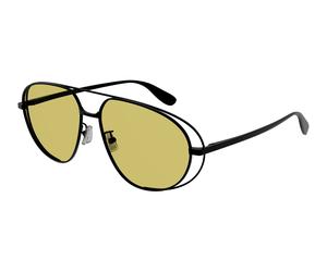 Bottega Veneta Unisex Bottega Veneta BV1344S 002 Occhiali da sole Metallo Nero Pilot