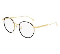 Bottega Veneta Unisex BV1017O 003 Montature da vista Metallo Oro Rotonda