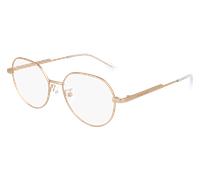 Bottega Veneta Unisex BV1076OA 001 Montature da vista Metallo Oro Rotonda
