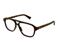 Bottega Veneta Uomo BV1294O 002 Montature da vista Acetato Havana Trasparente Pilot