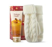 Bottega Verde - Argan del Marocco, Confezione Regalo con Latte Corpo 200 ml con Olio di Argan e Muffole Tricot Calde, in un Elegante Cofanetto, Idea Regalo