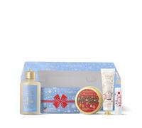 Bottega Verde - Cassetta del Natale, Confezione Regalo con Balsamo Labbra 5 ml, Bagnodoccia 100 ml, Burro Corpo 50 ml, Saponetta 150 g, Crema Mani 30 ml, in un Originale Cofanetto, Idea Regalo