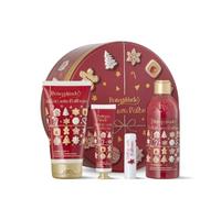 Bottega Verde - Cofanetto Regalo Delizie sotto l'Albero, con Bagnodoccia 250 ml, Crema Mani 30 ml, Latte Corpo 150 ml, Balsamo Labbra, Profumo di Mela Candita e Vaniglia