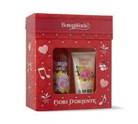 Bottega Verde - Cofanetto Regalo Fiori d’Oriente, con Bagnodoccia 400 ml e Crema Mani 75 ml, Profumo Ylang Ylang e Rosa Damascena, Idea Regalo