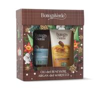 Bottega Verde - Cofanetto Regalo Mani, con Crema Mani Argan del Marocco 75 ml e Crema Mani Oli del Benessere 75 ml, Nutriente e Protettiva, Idea Regalo