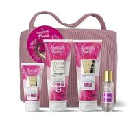 Bottega Verde - Cofanetto Regalo Maxi Peonia e Acido Ialuronico, Bagnodoccia 200 ml, Latte Corpo 200 ml, Crema Mani 75 ml, Eau de Toilette 30 ml e Bag Peonia, Profumo Fiorito e Idratante, Idea Regalo