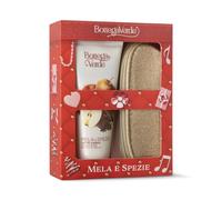 Bottega Verde - Cofanetto Regalo Mela e Spezie, con Latte Corpo 200 ml e Pochette Oro, Profumo Dolce e Speziato, Idea Regalo