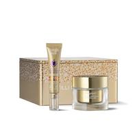 Bottega Verde - Cofanetto Regalo Scrigno Doppio Pistilli di Zafferano, con Crema Viso 50 ml eContorno Occhi 10 ml, Antirughe, con con Ceramidi e iperfermentato di Zafferano, Idea Regalo