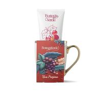 Bottega Verde - Cofanetto Regalo Xmas Uva Rossa, con Crema Corpo 200 ml, Antietà e Nutriente, con Olio di Argan, Trattamento Protettivo ed Emolliente per Pelli Normali o Secche, Idea Regalo