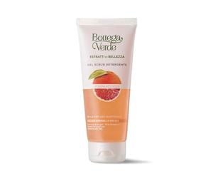 Bottega Verde - Estratti di Bellezza, Gel Scrub Detergente, 100 ml, con Pompelmo Rosa, Trattamento Esfoliante e Purificante per Pelli Normali e Grasse, Uso Quotidiano