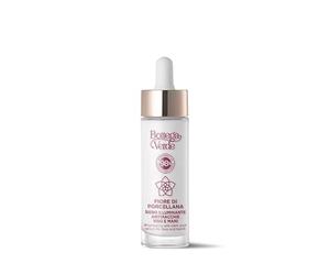 Bottega Verde - Fiore di Porcellana, Siero illuminante antimacchie viso e mani, 30 ml, con Cybright e Fiore di Porcellana, Sistema perfezionatore, Azione Uniformante, per Tutti i Tipi di Pelle