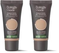 Bottega Verde - Fondotinta No Transfer con estratto di Orchidea e Vitamina E (30 ml) - albicocca (Confezione da 2)