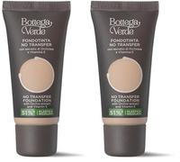Bottega Verde - Fondotinta No Transfer con estratto di Orchidea e Vitamina E (30 ml) - beige (Confezione da 2)