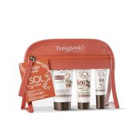 Bottega Verde - Kit Solari Capelli, Noce Verde e Keratina, Shampoo Doposole, Crema Balsamo Doposole, con Pochette