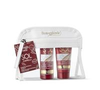 Bottega Verde - Kit Solari Capelli, Noce Verde e Keratina, Shampoo Doposole, Crema Balsamo Doposole, con Pochette