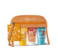 Bottega Verde - Kit Solari Corpo, SOL Ibisco Argan e SOL Elicriso, Crema Doposole, Bagnodoccia Doposole, Crema Solare SPF30, con Pochette