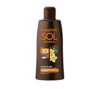 Bottega Verde - Latte Solare SOL Tropical SPF 10, con Monoï, 200 ml | con Monoï, Estratto di Vaniglia e Olio di Argan, Protegge e Dona un’Abbronzatura Dorata, Texture Vellutata, Profumo Tropicale