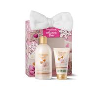 Bottega Verde - Mandorle Dolci, Confezione Regalo con Bagnodoccia 400 ml, Crema mani 75 ml e Fascia Beauty, in un Elegante Cofanetto, Idea Regalo